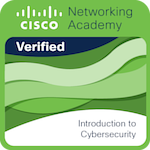 My Introduction to Cybersecurity award by Cisco